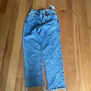PacSun high rise straight jeans!! size 22 usually fits xxs-xs light blue wash!